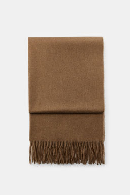 PLAIN SCARF WITH FRINGE