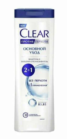 КЛИАР шампунь 380мл 2в1 Основной уход