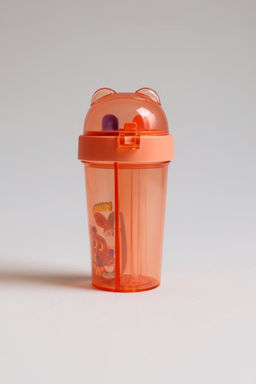 Тамблер с наклейками Funny bear, red (420 мл)