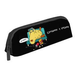 Пенал школьный Феникс+, арт.72215/ 48 СУТКАМИ С УТКАМИ (без наполнения, 20х6,5х5,5 см, полиэстер, мо