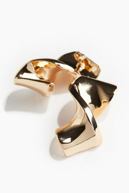 Pendientes statement con diseno retorcido - H&m фото 2