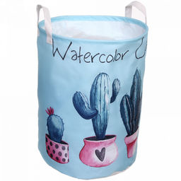 Корзина для хранения круглая Кактусы 44*33 см 418