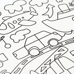 Магнит-раскраска многоразовая Транспорт, 14,8 ? 21 см - Школа талантов фото 3