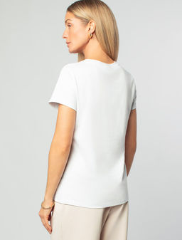 Футболка из 100% хлопка с авторским принтом VILATTE