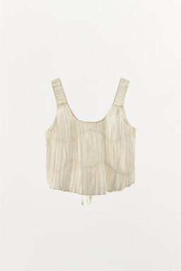 GATHERED COTTON TOP - Zara фото 5