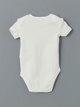 Bisiklet Yaka K?sa Kollu Erkek Bebek ??t??tl? Body