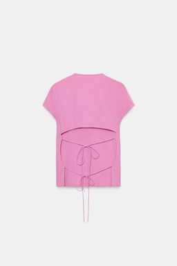 OPEN BACK TOP WITH BOWS - Zara фото 5