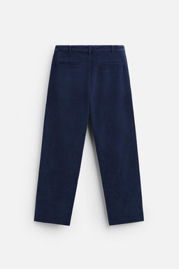 REGULAR FIT LYOCELL/COTTON TROUSERS - Zara фото 7