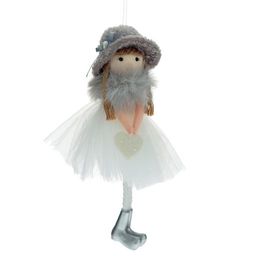 Изделие декоративное подвесное "Девочка", L9 W9 H20 см, 2в.