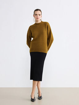 Bisiklet Yaka Kad?n Triko Kazak