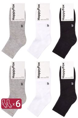 6 пар спортивных носков с резинкой Happy Fox