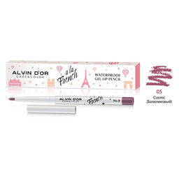 .Alvin Dor A LA FRENCH ALF-23 Карандаш для губ Waterproof gel lip pencil тон 05 сosmic базиликовый