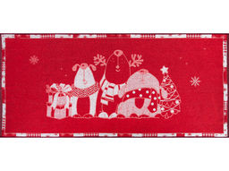 Полотенце махровое 6с102.411ж1 Новогодняя песнь (3-бело.кр) 67х150см