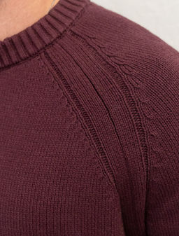 VILATTE / Джемпер из теплой и мягкой хлопковой пряжи с добавлением акрила  фото 2