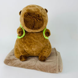 Мягкая игрушка 3 в 1 Капибара с рюкзаком 40 см - Storyland фото 4