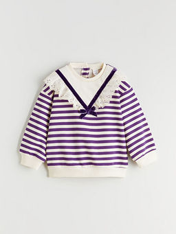 Bisiklet Yaka K?z ?ocuk Sweatshirt ve Tayt