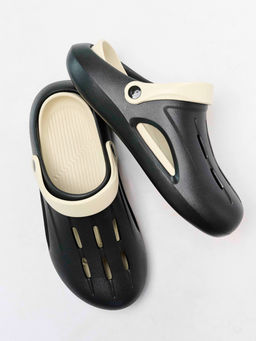 Сланцы мужские из ЭВА, черно-бежевые (Арт. 5096SST)