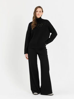 Брюки прямые трикотажные