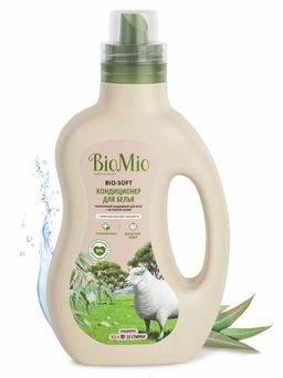 Экологичный кондиционер BioMio д/белья, эвкалипт, концентрат BIO-SOFT 1000 мл