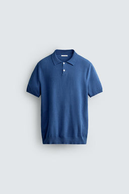 POLO PUNTO REGULAR FIT ESTRUCTURA / Azul?n - Zara фото 8