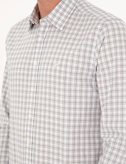 Серая зауженная рубашка с длинным рукавом - Cacharel фото 7