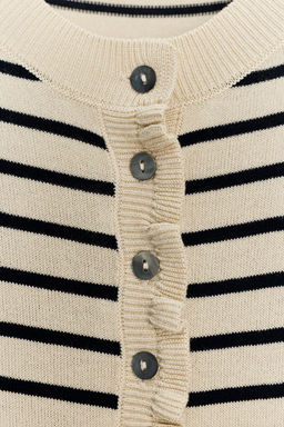 RUFFLE TRIM CARDIGAN - Zara фото 9