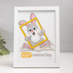 Фоторамка для фото 15×21 см Keep memories «Формат», белый, (стекло)