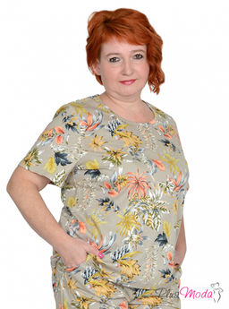 Футболка Модель №1205 размеры 44-84 - Plusmoda фото 12