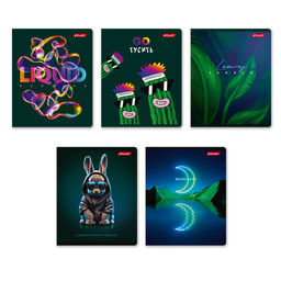 Светоч 48ТЕТл-004 Тетрадь ученическая общая, глянцевая ламинация, A5 48 л. на скобе 65 г/кв.м , белизна 100 % 10 шт. линия 000763 Энергия цвета