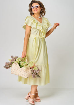 Платье EVA GRANT 7225М лимонный