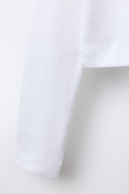 BASIC CROPPED T-SHIRT - Zara фото 4