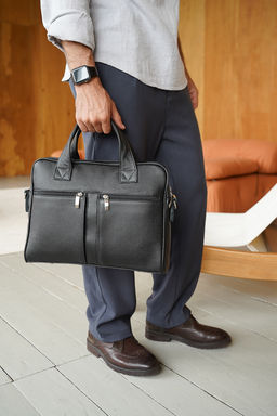 Сумка мужская Ц-80.1 черный - Protege фото 3