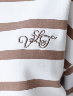 Свободная футболка из хлопкового футера-двухнитки - Vilatte фото 2