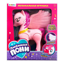 Музыкальная игрушка Любимая пони ходит, световые и звуковые эффекты, цвета МИКС - Zabiaka фото 5