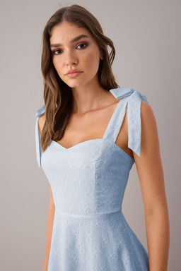 Beyaz Duz Maxi Dokuma Elbise TWOSS25EL00863 - Trendyolmilla фото 18