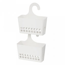 Контейнер навесной пластмассовый 24х9,5х26см, универсальный, с крючком, белый (Россия) - Домашняя мода фото 6