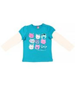 CRB wear/CWB 61440 Джемпер для девочки, бирюзовый/Ex.Cherubino  фото 4