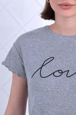 Арт. 9138 Пижама с шортами 44-52 (5 шт) Цвет:серый меланж - Калинка фото 5