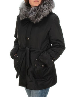 2012 BLACK Куртка зимняя женская с подстежкой (натуральный мех)