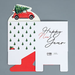 Коробка для мини-букетов Happy New Year, 12 х 17 х 10 см - Дарите счастье фото 7