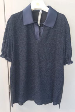 Блузка для девочки т.синий