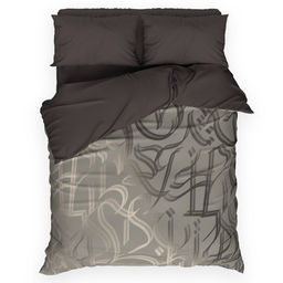 Постельное бельё Этель 1.5 сп Graffiti 143*215 см,150*214 см, 50*70 см -2 шт, поплин 125 г/м2, хл 100%  фото 2