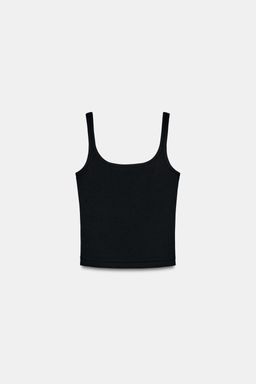 TOP TIRANTES ALGOD?N MODAL / Negro - Zara фото 3