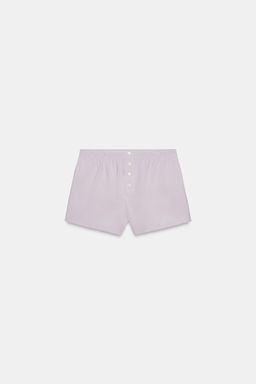 SHORTS FLUIDOS BOTONES / Malva claro - Zara фото 6