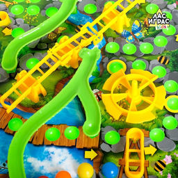Настольная игра-бродилка Усатые старты, 3D-поле - Лас играс kids фото 3