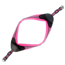 Шлейка супермягкая со светоотражающей прошивкой, обхват 62-69 см, розовая - Пижон фото 2