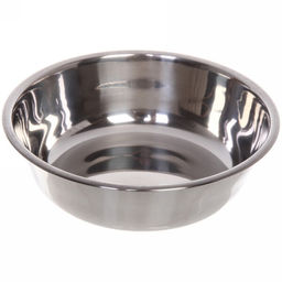 Цена за 2 шт. Миска пластиковая с металлической чашкой "Колор-Лягушка" 20*5см цвет нежно-голубой/250мл