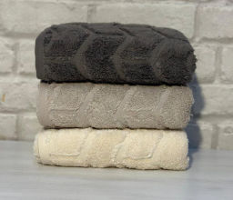 Полотенце LUZZ MARIA (70*140) 3 шт кофейный