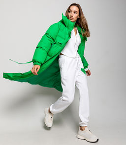 Пальто #КТ8255, зеленый - Dommod фото 3