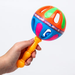 Погремушка «Яркий маракас», 20.5 см, от 3 мес., МИКС